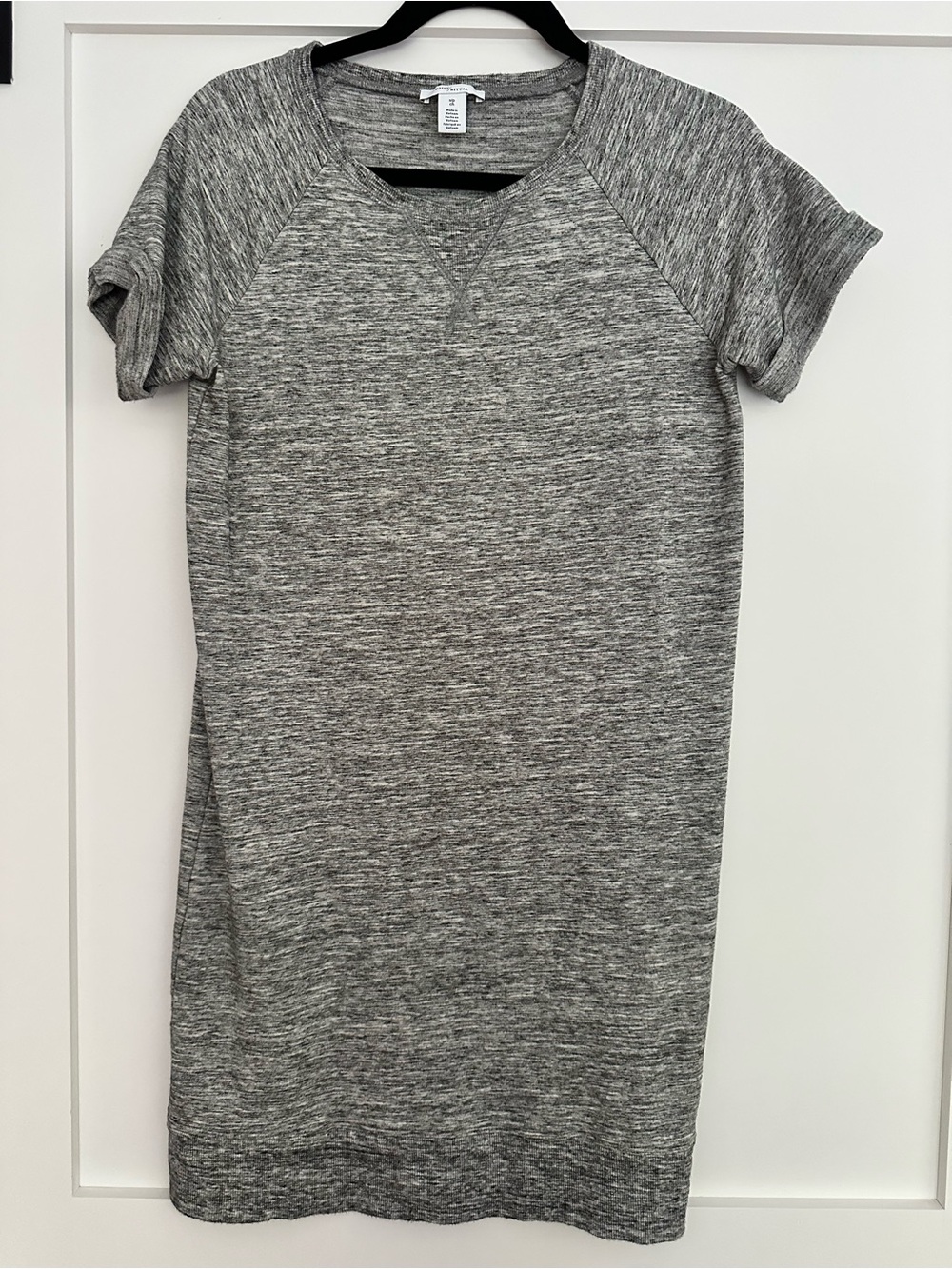 Heather Gray Short Sleeve Knit Dress